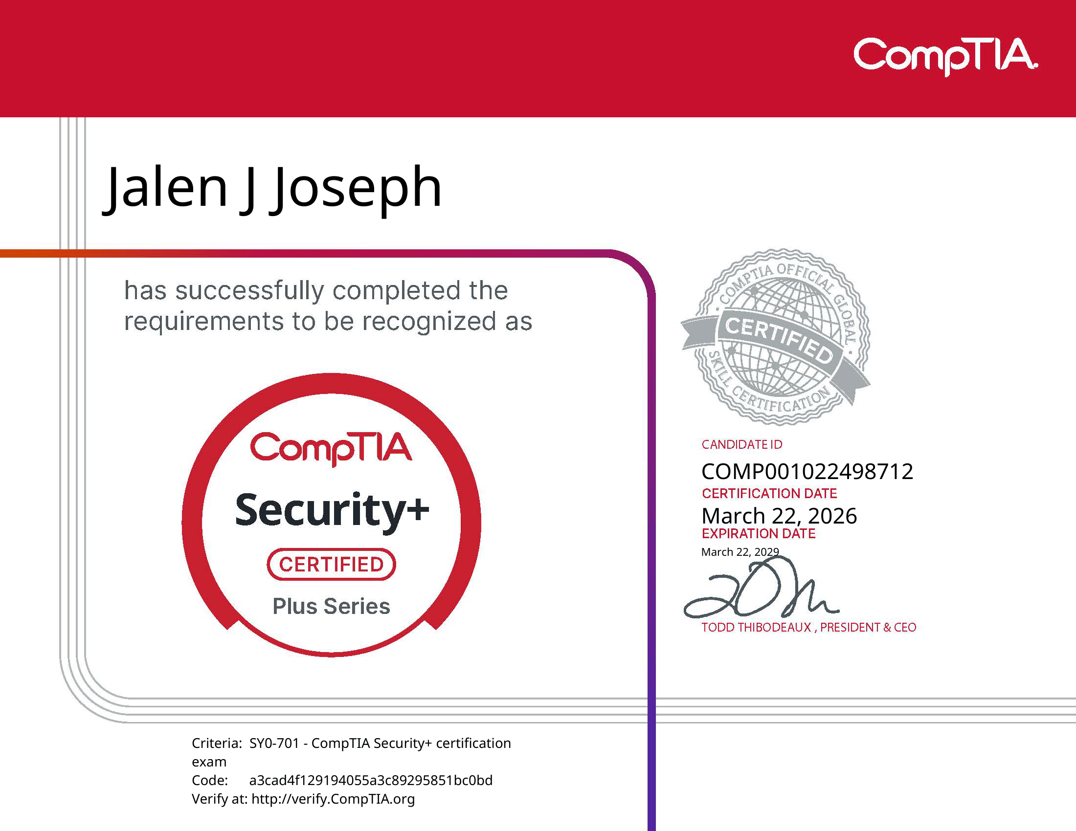 Security+ Certification